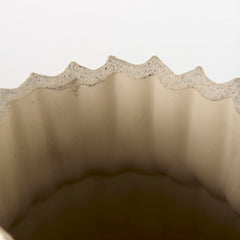 Cardon Cream 14.4"H Ceramic Vase - Ornate Home