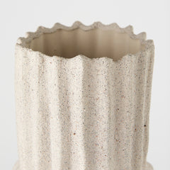 Cardon Cream 23.0"H Ceramic Vase - Ornate Home