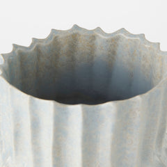 Cardon Gray 14.4"H Ceramic Vase - Ornate Home