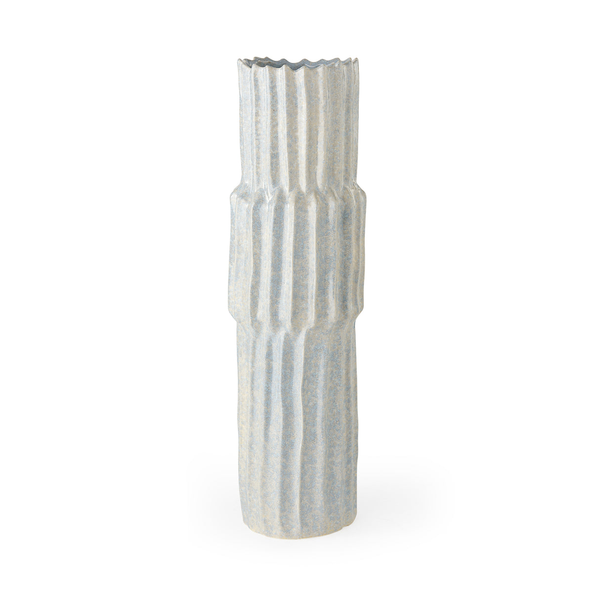 Cardon Gray 23.0"H Ceramic Vase - Ornate Home