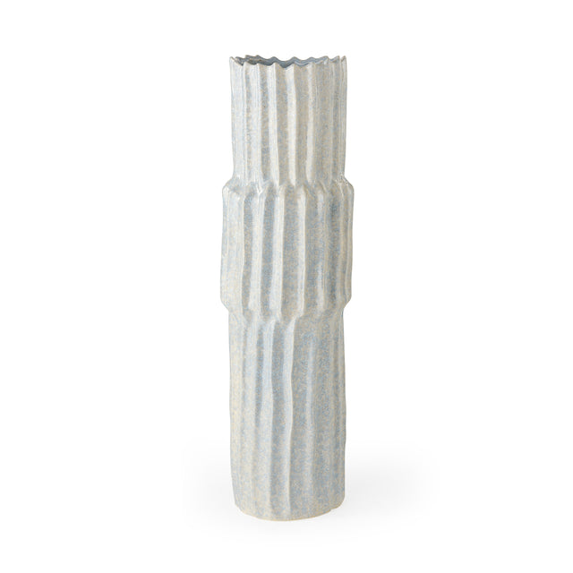 Cardon Gray 23.0"H Ceramic Vase - Ornate Home