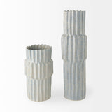 Cardon Gray 23.0"H Ceramic Vase - Ornate Home