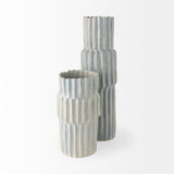 Cardon Gray 23.0"H Ceramic Vase - Ornate Home