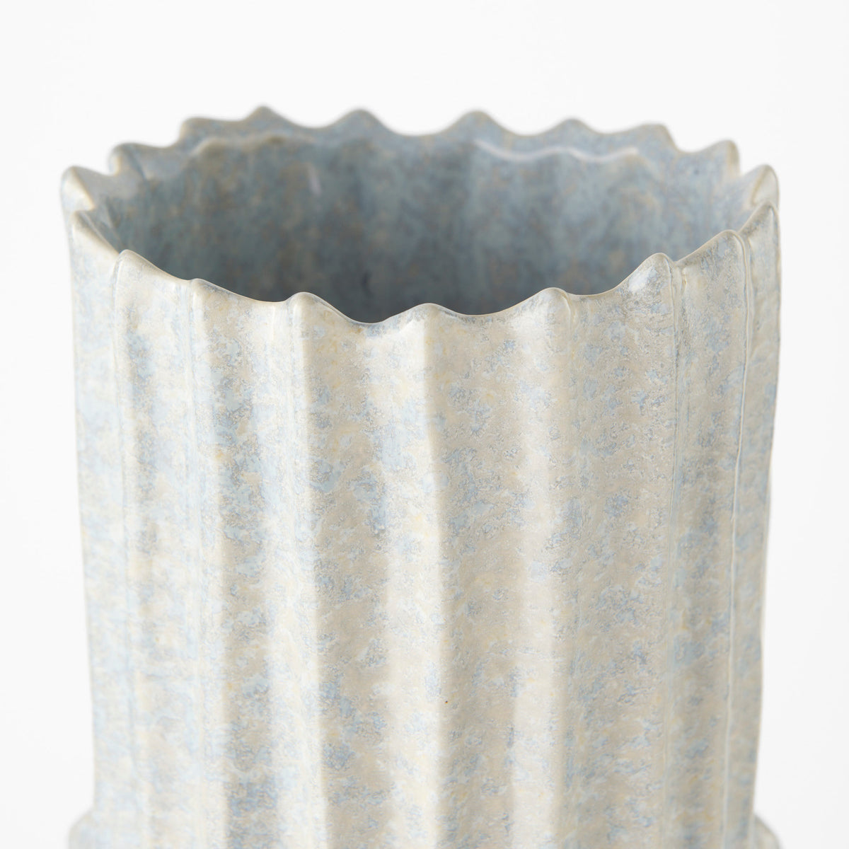 Cardon Gray 23.0"H Ceramic Vase - Ornate Home