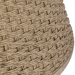 Cardoso Cerused Wheat/Concrete Indoor-Outdoor Dining Table - Ornate Home