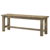 Cardova Vineyard Oak 51-inch Solid Wood Dining Bench - Ornate Home