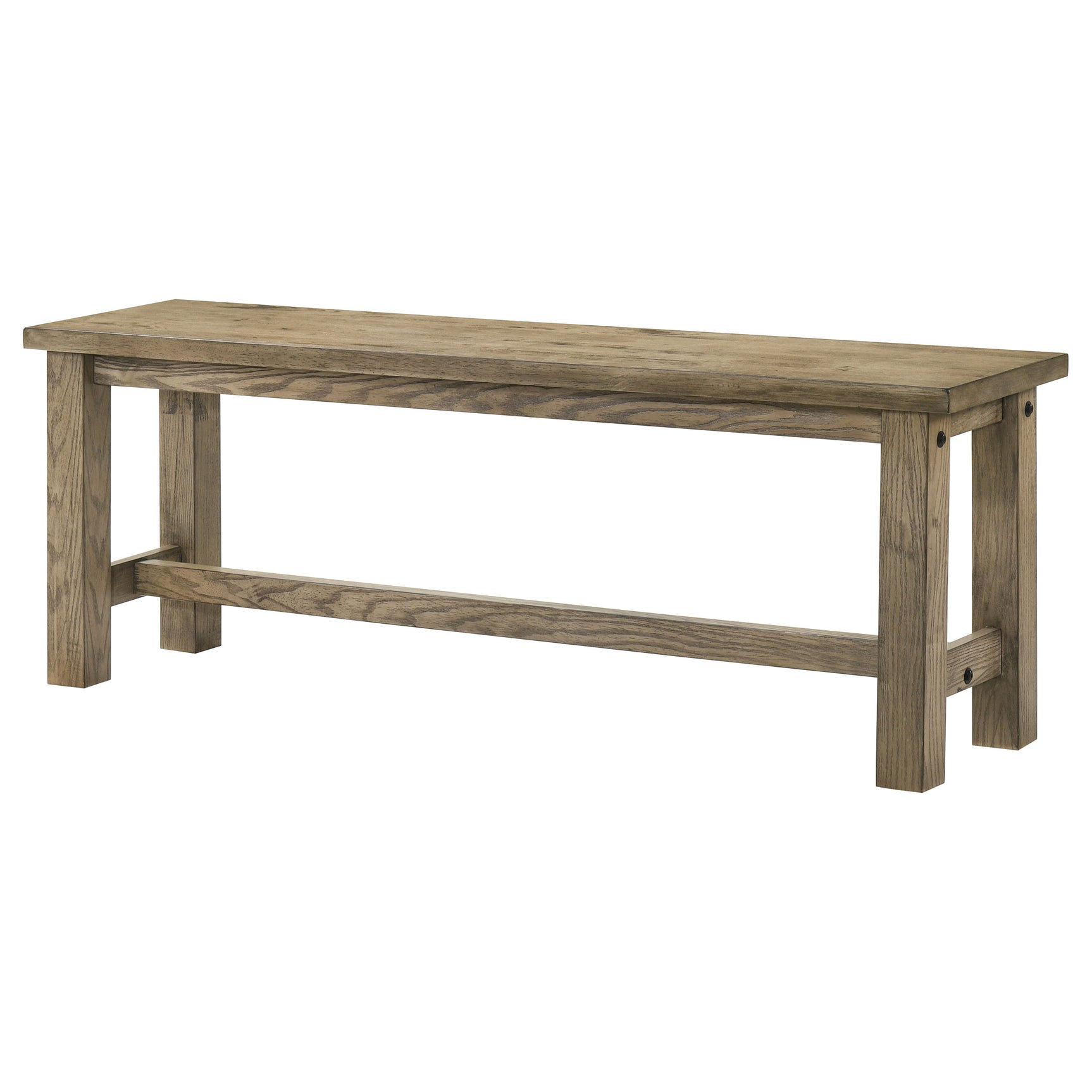 Cardova Vineyard Oak 51-inch Solid Wood Dining Bench - Ornate Home