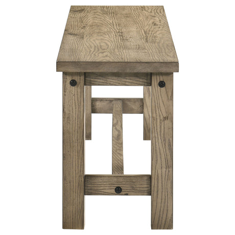 Cardova Vineyard Oak 51-inch Solid Wood Dining Bench - Ornate Home