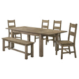 Cardova Vineyard Oak 6-piece Extension Table Dining Set - Ornate Home