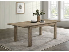 Cardova Vineyard Oak 87-inch Solid Wood Extension Dining Table - Ornate Home