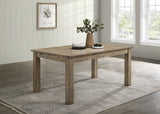 Cardova Vineyard Oak 87-inch Solid Wood Extension Dining Table - Ornate Home