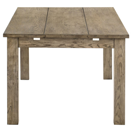 Cardova Vineyard Oak 87-inch Solid Wood Extension Dining Table - Ornate Home