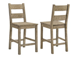 Cardova Vineyard Oak Counter Height Dining Chair (Set of 2) - Ornate Home