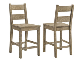 Cardova Vineyard Oak Counter Height Dining Chair (Set of 2) - Ornate Home