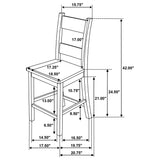 Cardova Vineyard Oak Counter Height Dining Chair (Set of 2) - Ornate Home