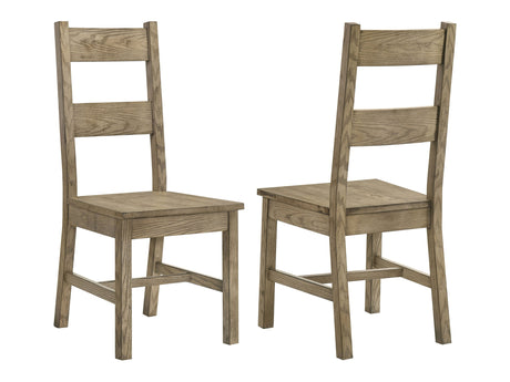 Cardova Vineyard Oak Solid Wood Dining Side Chair (Set of 2) - Ornate Home