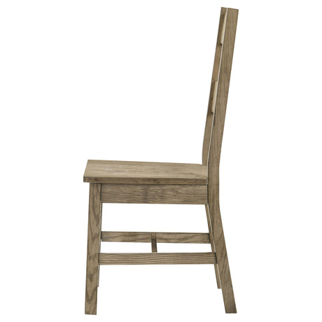 Cardova Vineyard Oak Solid Wood Dining Side Chair (Set of 2) - Ornate Home
