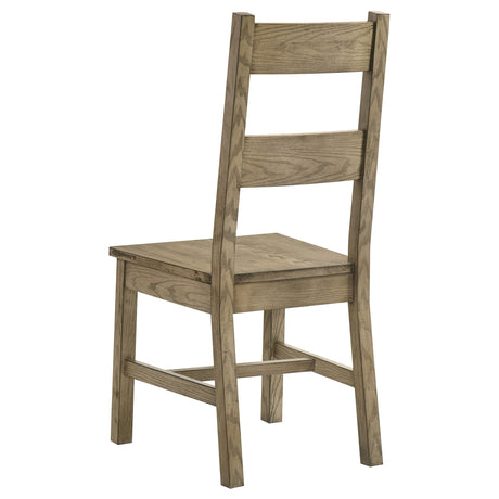 Cardova Vineyard Oak Solid Wood Dining Side Chair (Set of 2) - Ornate Home