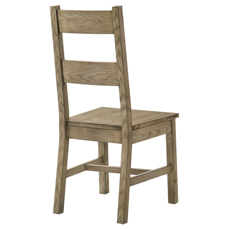 Cardova Vineyard Oak Solid Wood Dining Side Chair (Set of 2) - Ornate Home
