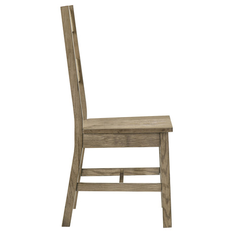 Cardova Vineyard Oak Solid Wood Dining Side Chair (Set of 2) - Ornate Home