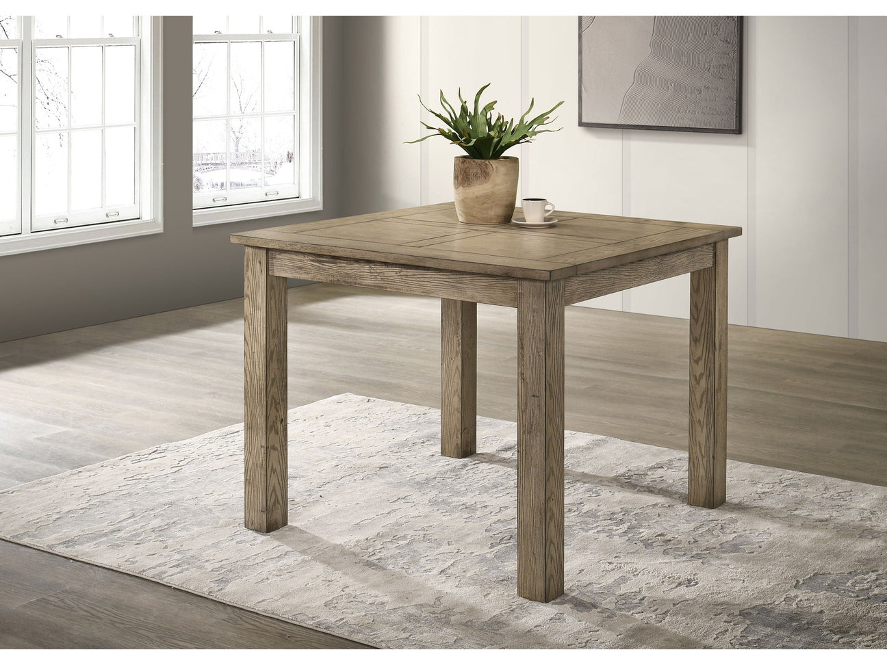 Cardova Vineyard Oak Square Counter Height Dining Table - Ornate Home