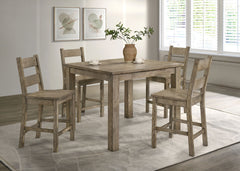 Cardova Vineyard Oak Square Counter Height Dining Table - Ornate Home