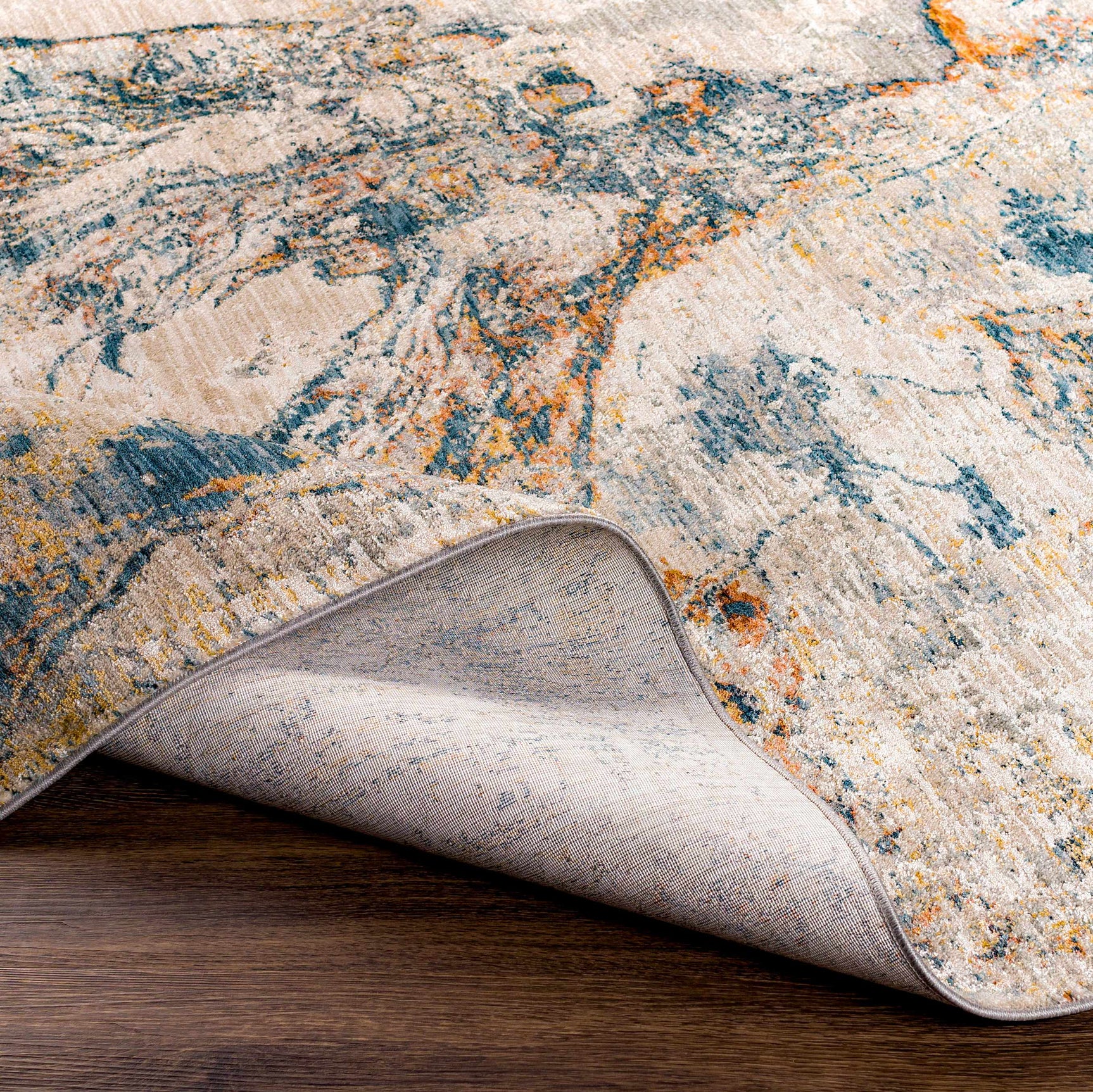 Cardup Beige Marble Rug - Ornate Home