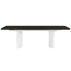 Carena White & Brown Dining Table W/Leaf - Ornate Home