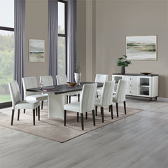 Carena White & Brown Server - Ornate Home