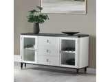 Carena White & Brown Server - Ornate Home