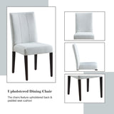 Carena White & Brown Side Chair (Set of 2) - Ornate Home