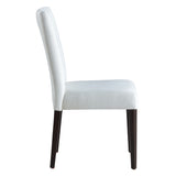 Carena White & Brown Side Chair (Set of 2) - Ornate Home