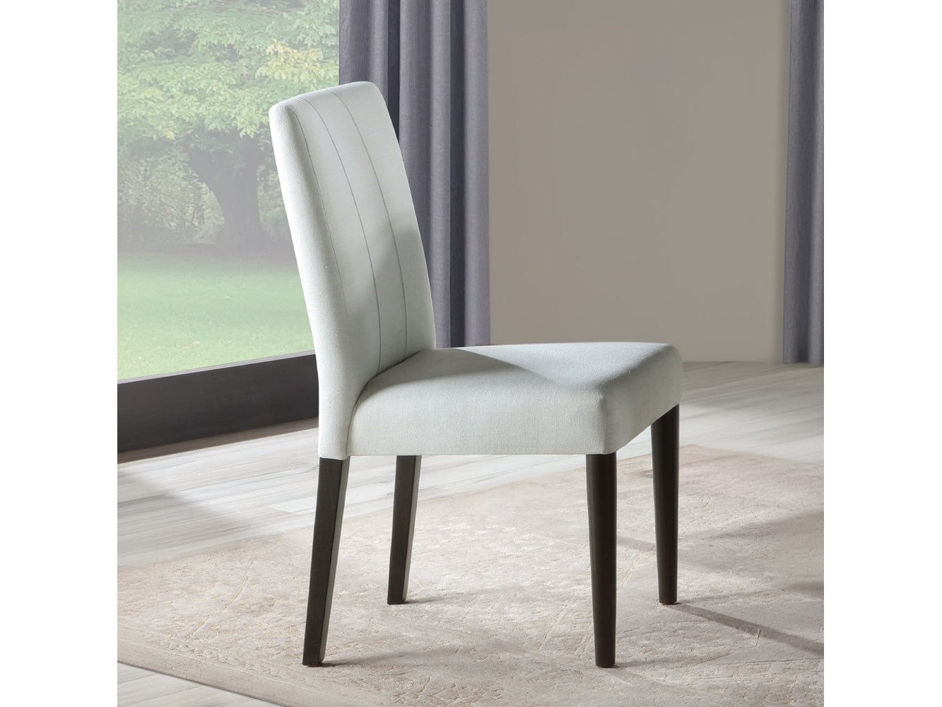 Carena White & Brown Side Chair (Set of 2) - Ornate Home