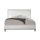 Carena White Eastern King Bed - Ornate Home