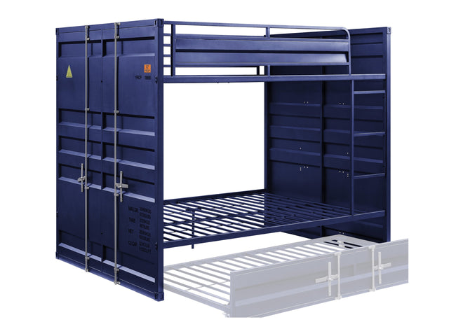 Cargo Blue Bunk Bed (Full/Full) - Ornate Home