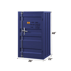 Cargo Blue Chest (Single Door) - Ornate Home