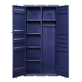 Cargo Blue Double Door Wardrobe - Ornate Home