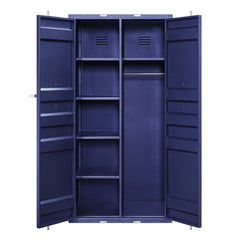 Cargo Blue Double Door Wardrobe - Ornate Home