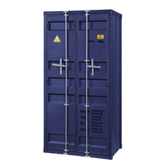Cargo Blue Double Door Wardrobe - Ornate Home