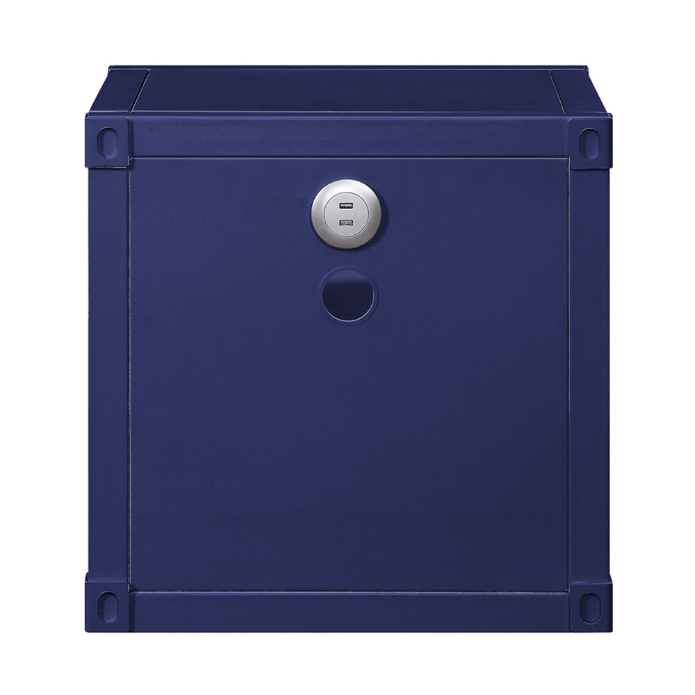 Cargo Blue Nightstand (USB) - Ornate Home