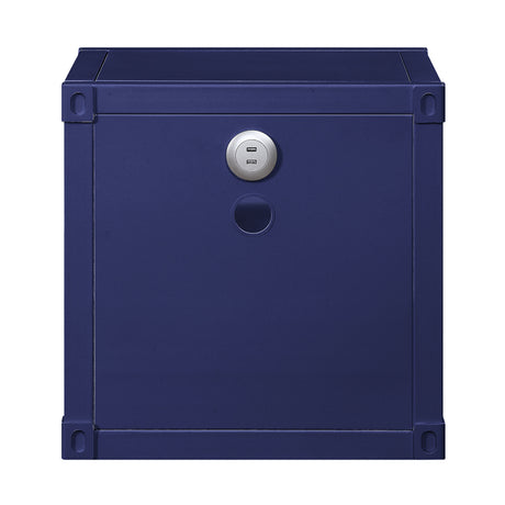Cargo Blue Nightstand (USB) - Ornate Home