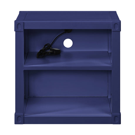 Cargo Blue Nightstand (USB) - Ornate Home