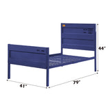 Cargo Blue Twin Bed - Ornate Home