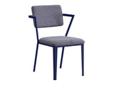 Cargo Gray Fabric & Blue Chair - Ornate Home