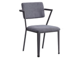 Cargo Gray/Gunmetal Dining Chair (Set of 2) - Ornate Home