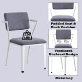 Cargo Gray & White Chair - Ornate Home