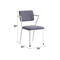Cargo Gray & White Chair - Ornate Home