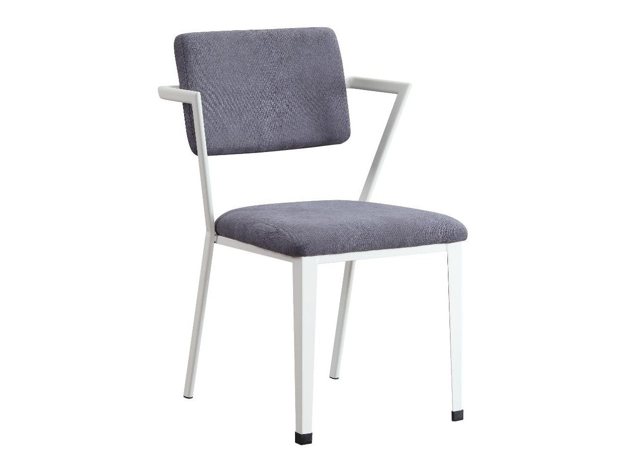 Cargo Gray & White Chair - Ornate Home