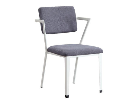 Cargo Gray & White Chair - Ornate Home