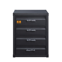 Cargo Gunmetal Chest W/4 Drawers - Ornate Home